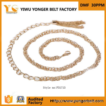 Fashion Gold Waist Chain Belt Nice Design for Dress